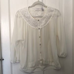 Chico’s cream blouse - size 1